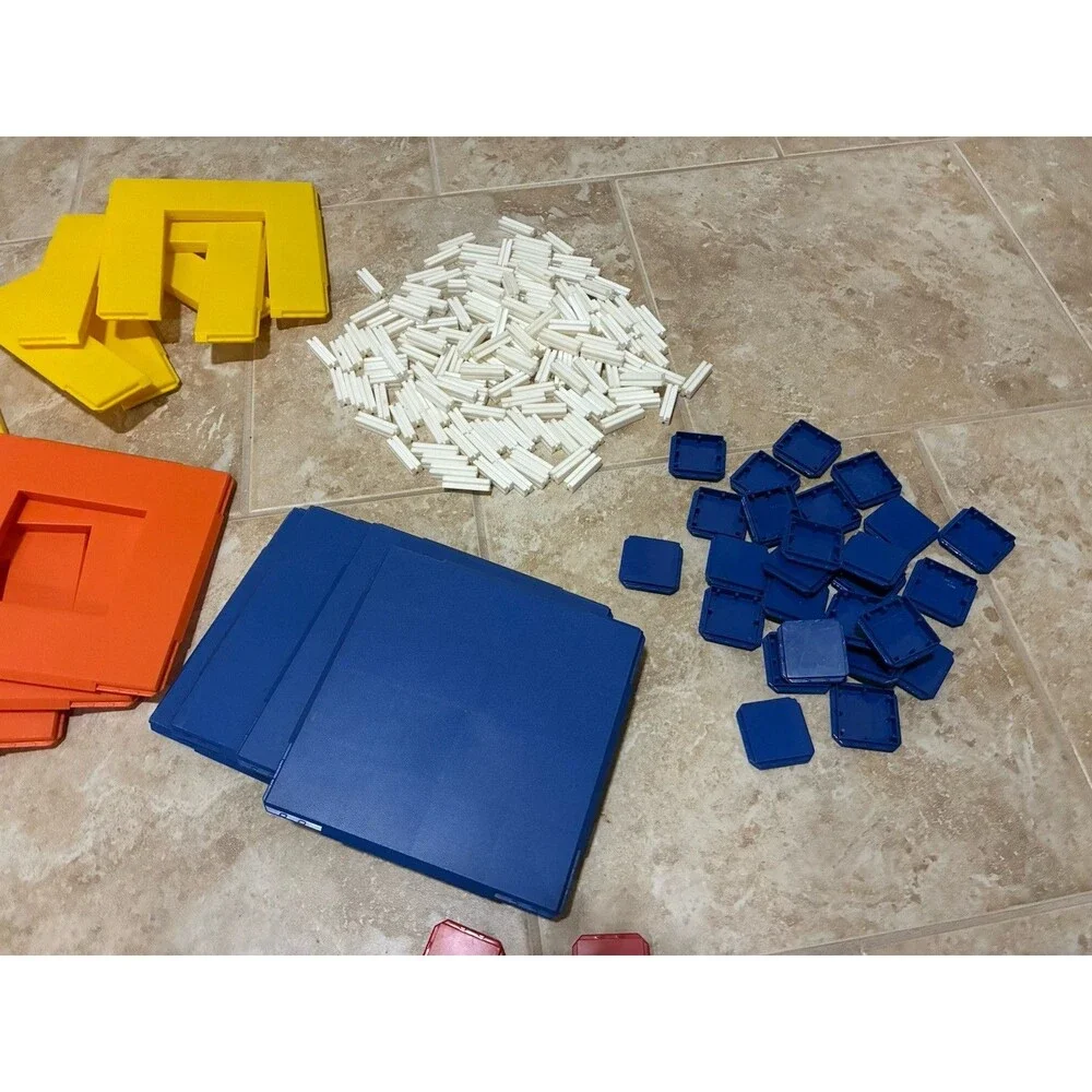 Vintage Tupperware Toys Build-O-Fun Master Builder Block Lot 267 Pieces